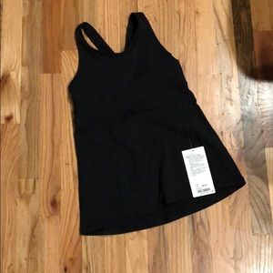 Lululemon NWT Size 6 Black Stash n’ Run Tank